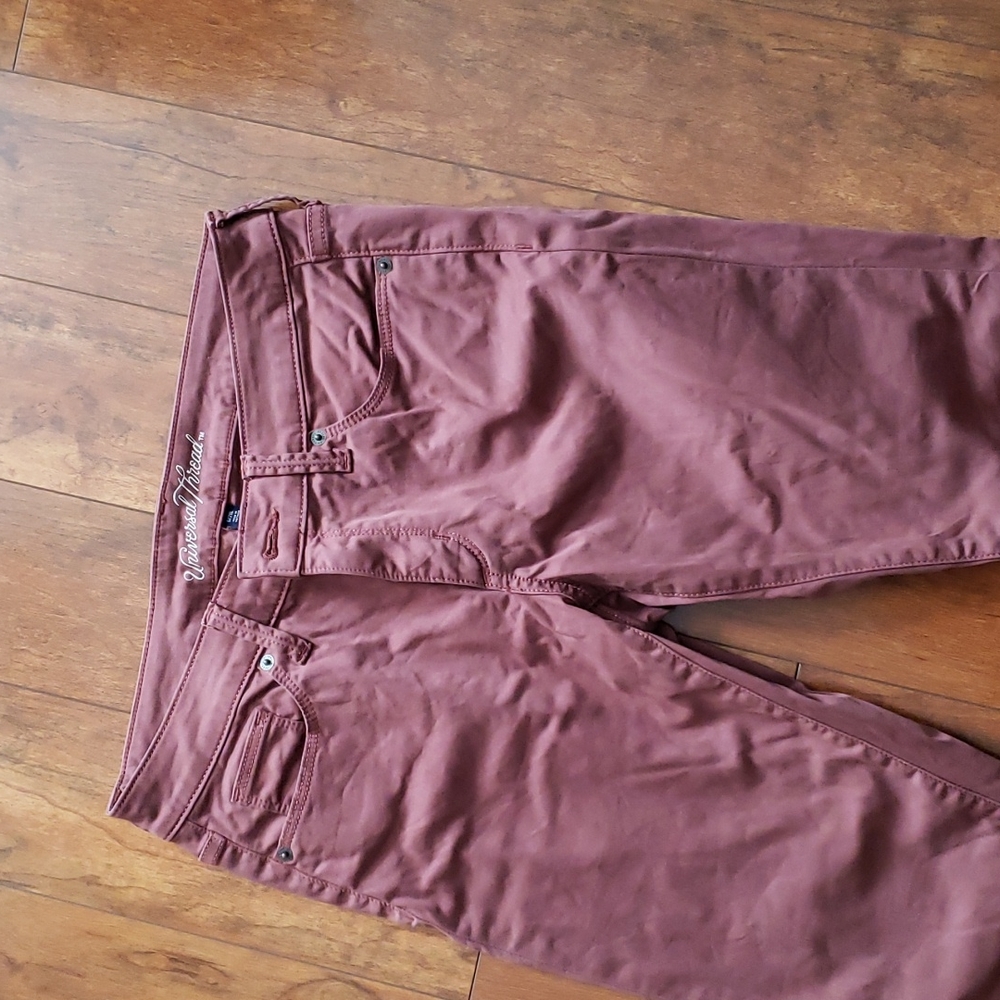 Mauve straight leg pants